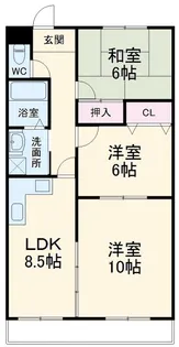 フェアリーマナ【3階】の間取り