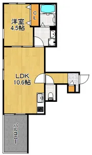 セリジェ ブラン【2階】の間取り