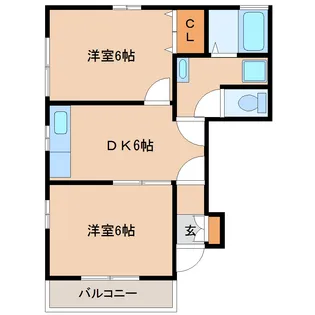 プリムローズ【1階】の間取り
