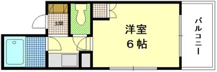 サンライズ矢賀B棟【2階】の間取り