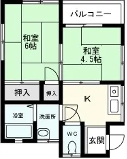 埼玉県川口市青木3【アパート】の間取り