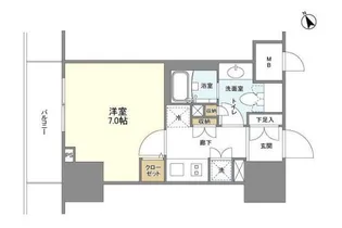 BLESS蔵前【7階】の間取り