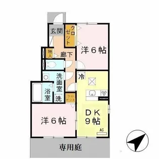 兵庫県加古郡播磨町上野添3【アパート】の間取り