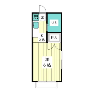 川本マンション【3階】の間取り