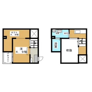 サンエイブリッジII【1階】の間取り