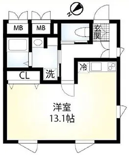 Hisui Apartment ヒスイアパートメント【3階】の間取り