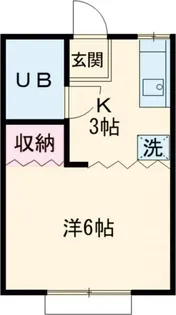 みどりアパートメント【2階】の間取り