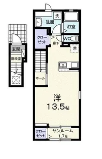 サクシードII【2階】の間取り