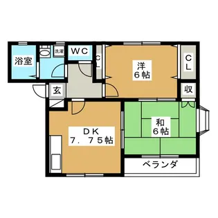 レグルスII【2階】の間取り
