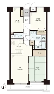 十条ガーデンハウス【5階】の間取り