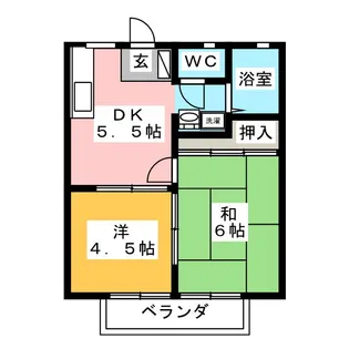 サンシティ禾森【1階】の間取り