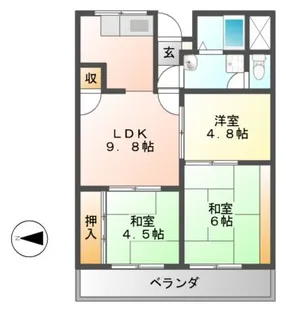 美幸マンション【2階】の間取り