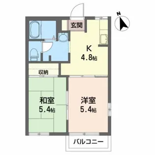 STハイツ【2階】の間取り