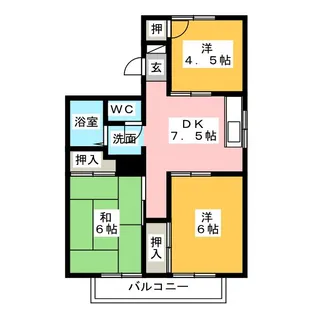 ジョイフル追分【2階】の間取り