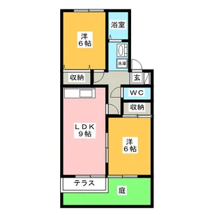 フォレスタ松永A棟【1階】の間取り