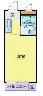 スカイコート池尻【1階】の間取り