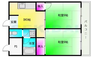 トーエー第2マンション【2階】の間取り