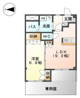 ソラーク【1階】の間取り