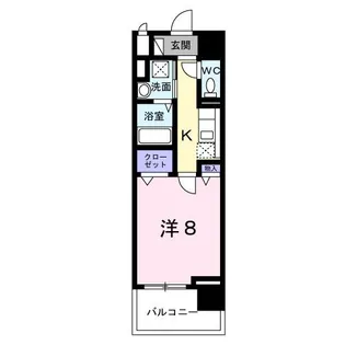 ザ・レジデンス水戸桜川【8階】の間取り