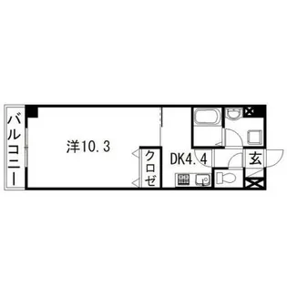 静岡県浜松市中央区北田町【マンション】の間取り