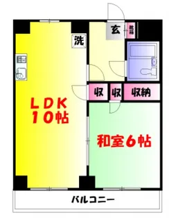 神奈川県伊勢原市東成瀬【マンション】の間取り