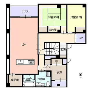 山形県山形市七日町1【一戸建】の間取り