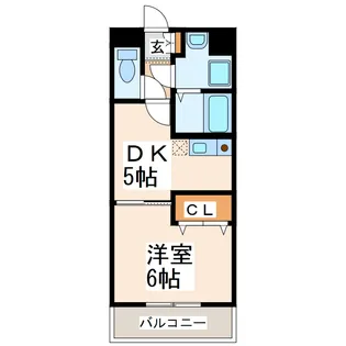 プレジデンシャル白山【1階】の間取り