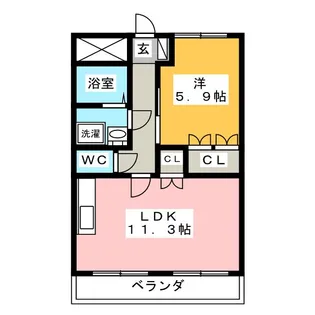 コリーヌ【2階】の間取り
