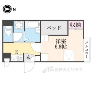 レオパレス三条東山【1階】の間取り