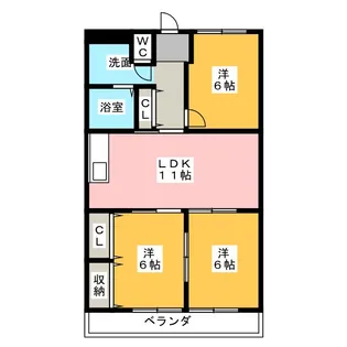 メゾンいずみ【3階】の間取り