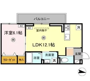 ロイヤルタウン大和【3階】の間取り