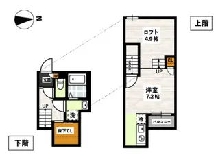 ADC高島駅東【2階】の間取り