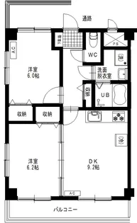 サニーガーデンII号館【3階】の間取り