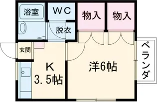 クレールタカハシ【1階】の間取り