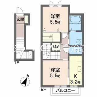 シャーメゾンMAEDA【2階】の間取り