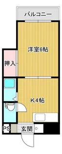 クロスロード永田【2階】の間取り