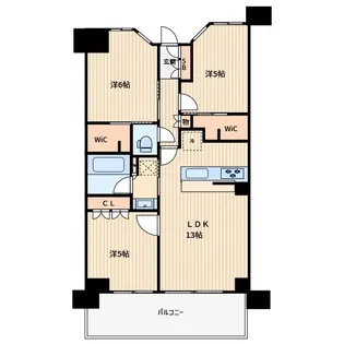 ガーラ・レジデンス川口西青木【6階】の間取り