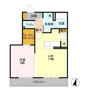 茨城県稲敷郡阿見町住吉2【アパート】の間取り