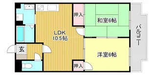 ホワイトレーク【2階】の間取り