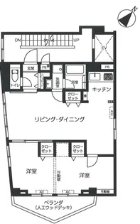 千代田マンション中野【5階】の間取り