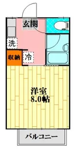 カルチェラタンA棟【2階】の間取り