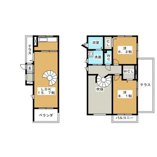 メゾネットミユキの間取り