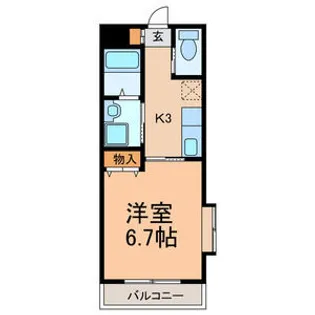 メゾンフォー【3階】の間取り