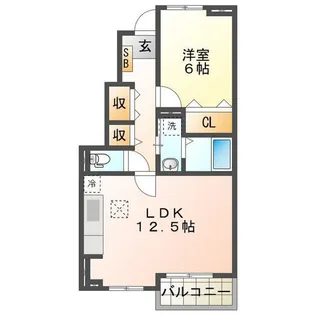 マレノワール A【1階】の間取り