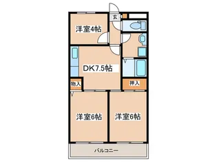 レジデンス中野【2階】の間取り