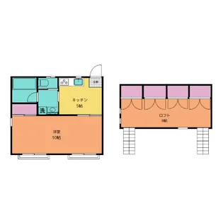 フローラルコートII【2階】の間取り