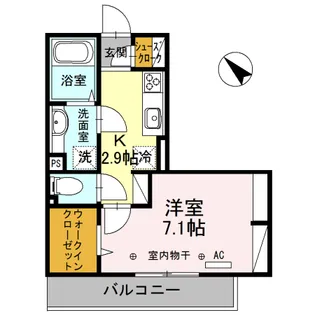 D-roomBusiness花垣201【2階】の間取り
