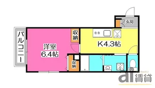 埼玉県所沢市星の宮1【アパート】の間取り