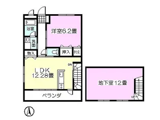オリーブ・F【1階】の間取り