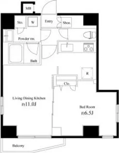 東京都文京区水道2【マンション】の間取り